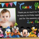 Minnie mouse thank you card,Minnie mouse chalkboard,Mickey mouse clubhouse thank you card