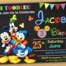 Mickey mouse Birthday Invitation, mickey mouse clubhouse birthday invitation