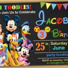 Mickey mouse Birthday Invitation, mickey mouse clubhouse birthday invitation
