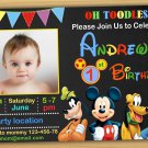 Mickey mouse Birthday Invitation, mickey mouse clubhouse birthday invitation