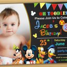 Mickey mouse Birthday Invitation, mickey mouse clubhouse birthday invitation