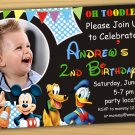 Mickey mouse Birthday Invitation, mickey mouse clubhouse birthday invitation
