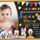 Baby Minnie mouse Invitation,Minnie mouse first birthday invitation,baby mickey mouse invitation