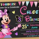 Minnie mouse Birthday Invitation,Minnie mouse Invitation,Minnie mouse chalkboard invitation