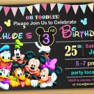 Mickey mouse Birthday Invitation, mickey mouse clubhouse birthday invitation