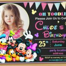 Mickey mouse Birthday Invitation, mickey mouse clubhouse birthday invitation