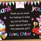 Baby Minnie mouse thank you card,Baby Minnie mouse chalkboard,Minnie mouse thank you card