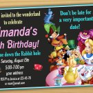 Alice in wonderland Invitation,mad hatter birthday Invitation,mad hatter tea party invitation