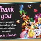 Alice in wonderland thank you card, tea party Thank you card, mad hatter thank you card