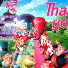 Alice in wonderland thank you card, tea party Thank you card, mad hatter thank you card