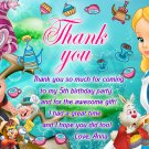 Alice in wonderland thank you card, tea party Thank you card, mad hatter thank you card