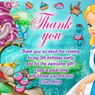 Alice in wonderland thank you card, tea party Thank you card, mad hatter thank you card