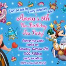 Alice in wonderland Invitation,mad hatter birthday Invitation,mad hatter tea party invitation