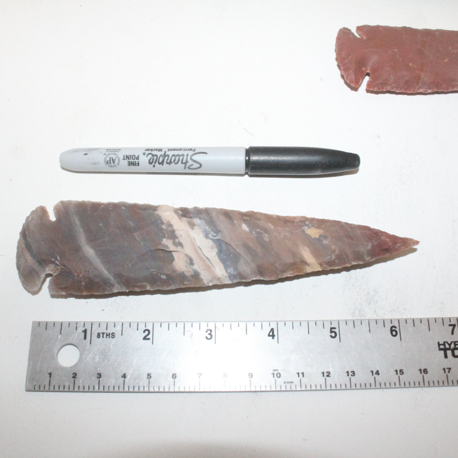 5 Stone spearheads 500 Arrowhead Ornamental replica primitive tool.....