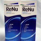 Lot of 2-12oz RENU Multiplus No Rub Contact Solution