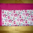 Cat Lovers - Fleece & Flannel Blanket - Pink, Black, White - 47" x 52"