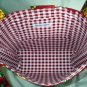 Structured Medium Tote, Diaper bag, Knit or Sew Tote, Carry all - Red with Sunflowers