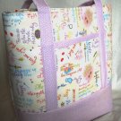 Structured Large Tote, Diaper bag, Knit or Sew Tote, Carry all - Here Comes the Bride