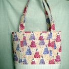 Structured Large Tote, Diaper bag, Knit or Sew Tote, Carry all - Wedding Cake