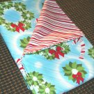 Wreath & Candy Stripes - Double Sided Cloth Napkins - Set of 4