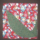 Double Flannel Blanket - Snowmen & Holly - 52" x 40"