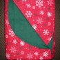 Double Flannel Blanket - Old Fashioned Christmas Snowflakes - 52" x 40"