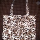 Large Tote - Wild Animal Print - Fabric Handles