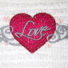 LOVE - Embroidered Hand Towel