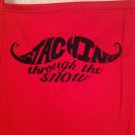 Teen / adult sized Apron - Staching through the snow  design - Red apron