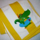 Swimming Alligator Embroidered Beach Towel - Kiddie sized