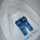 Smarty Pants embroidered Baby Bib