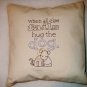 When All Else Fails...Hug the Dog - Embroidered Pillow Cover