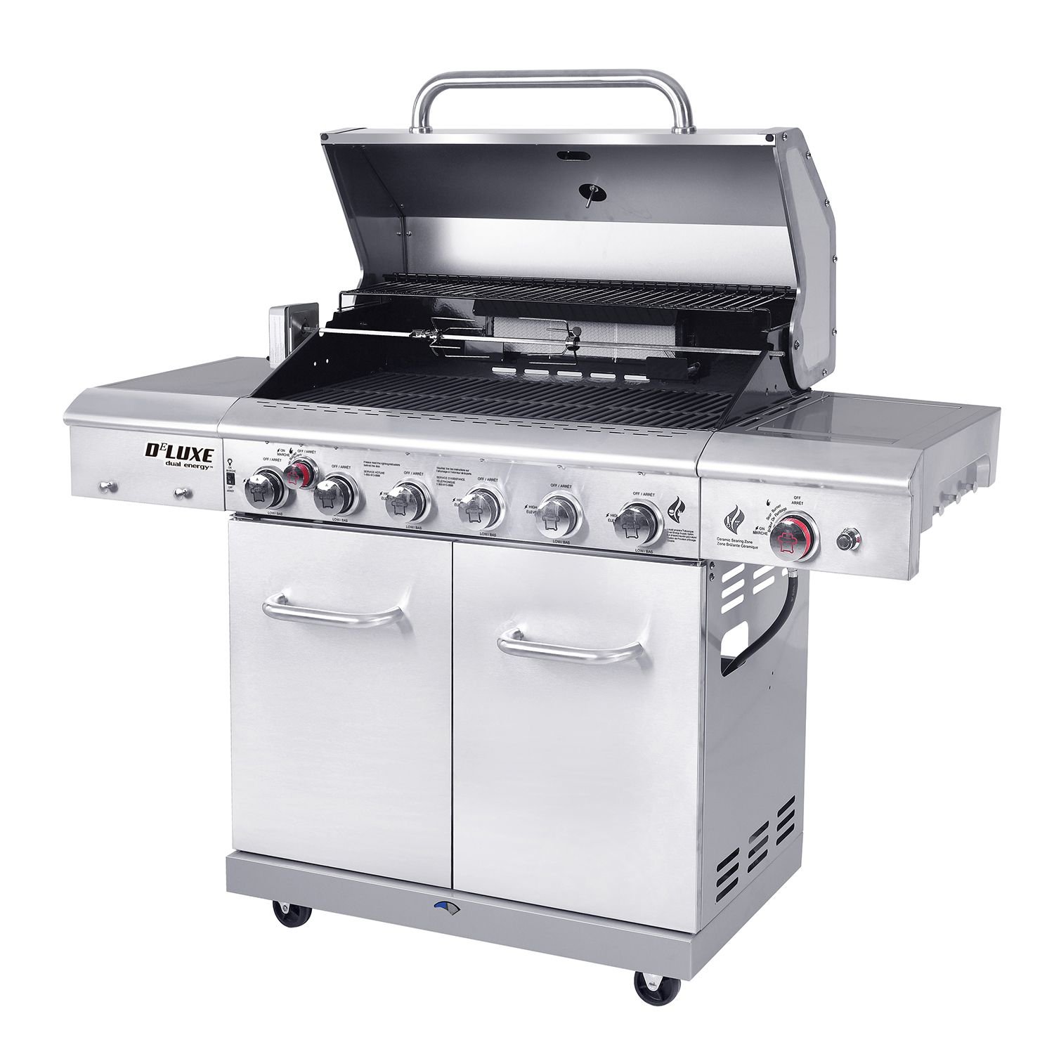 Nexgrill 6 Burner Gas Grill with Searing Side Burner and Rotisserie Burner