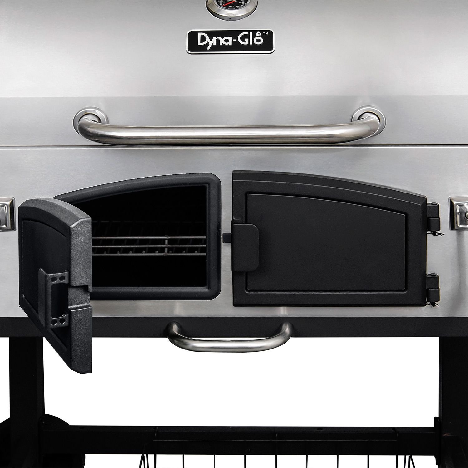 DynaGlo Charcoal DualZone Stainless Steel Premium Grill