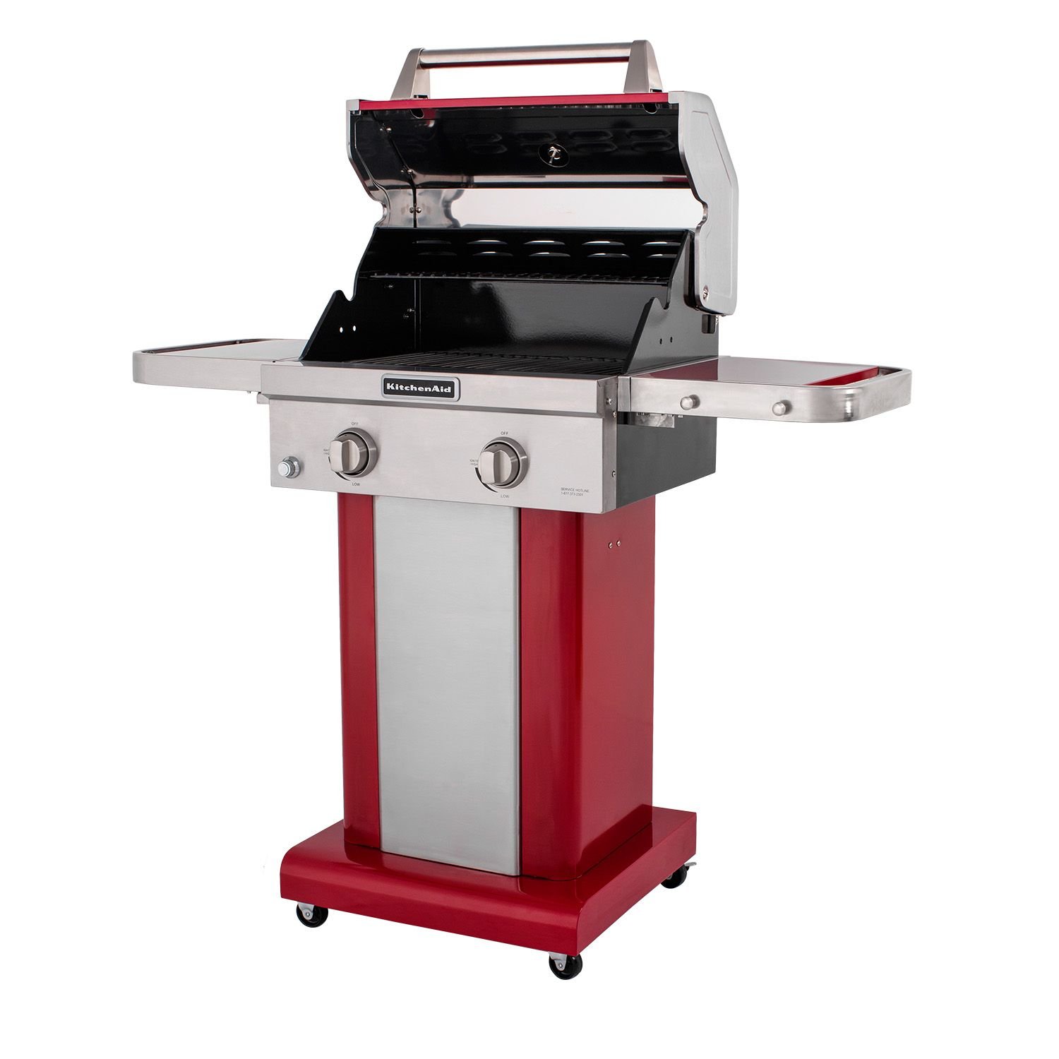 KitchenAid 2Burner Patio Gas Grill Red