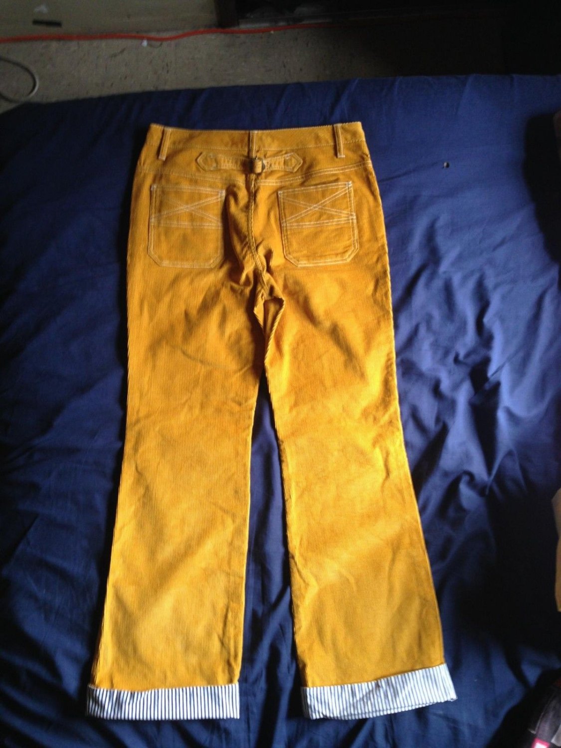 mustard yellow corduroy pants