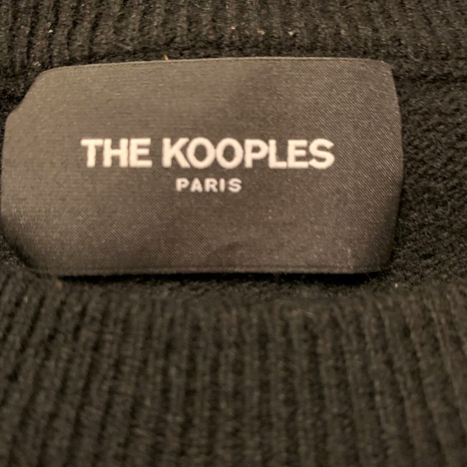 VGC The Kooples PARIS Black Wool & Cashmere Pullover Metal ...