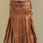 Celtic Leather Kilt with Leather Sporran