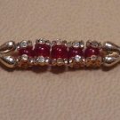 Red & Green Beads Rakhi with Clear Crystals By Teknowear