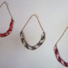Beaded Statement/Collar Goldtone Heta Vrushiti Necklace Purple/Pink/Peach/Fuschi
