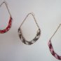 Beaded Statement/Collar Goldtone Heta Vrushiti Necklace Purple/Pink/Peach/Fuschi