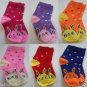 3 Pairs Assorted Kids Socks Size Ages 12-18 Months Cartoon/Animal print/Polkadot