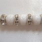 White Moti With Natural Pearls & Crystals Rakhi by Teknowear