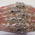 Heth Rakhi With Clear Beads & Clear Crystal Stones By Teknowear