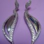 Teardrop/Leaf Dangle Earrings for Bridal Collection in American Diamond
