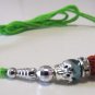 Rudraksh Rakhi With Clear Crystals Stones & Rainbow Beads By Teknowear