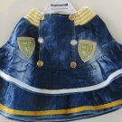 Teknowear Kids Girls' Washed Denim Elastic Waist Pleated Denim Skirt Age 3-5 Y