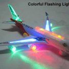 Bump & Go Kids Airplane Self Driving Toy - Contains 3D Light & Changes Direction