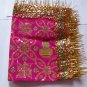 Mataji Chunri/Pooja Aasan (Medium (Rectangular), Pink & Green - Flower, Kalash)