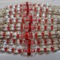 Rakhi in Silver With Glass Beads & Red Crystals By Teknowear